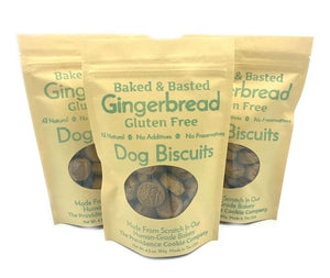3 Pack - Gingerbread Gluten Free Gourmet Dog Biscuits