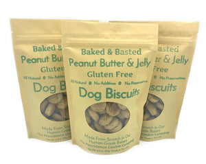 3 Pack - Peanut Butter & Jelly Gluten Free Gourmet Dog Biscuits